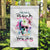 Watercolor Skull Garden Flag Yes I'm Bitch But Not Your - Wonder Print Shop