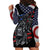 American Skull Hoodie Dress In Gun We Trust - Wonder Print Shop