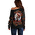 Fairy Skull Off Shoulder Sweater In Next Life I Want To Be The Karma Fairy - Wonder Print Shop