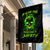 Flame Skull Garden Flag My Alone TIme Is For Everyone Safe - Wonder Print Shop