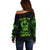 Flame Skull Off Shoulder Sweater My Alone TIme Is For Everyone Safe - Wonder Print Shop