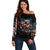 American Skull Off Shoulder Sweater Nice To Meet You Im The Coach - Wonder Print Shop