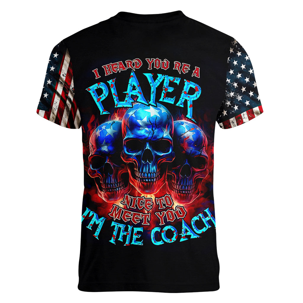 american-skull-women-v-neck-t-shirt-nice-to-meet-you-im-the-coach