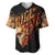 Fire Skull Baseball Jersey Flame SKull Ride Or Die - Wonder Print Shop