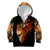 Fire Skull Kid Hoodie Flame SKull Ride Or Die - Wonder Print Shop