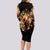 Fire Skull Long Sleeve Bodycon Dress Flame SKull Ride Or Die - Wonder Print Shop