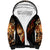 Fire Skull Sherpa Hoodie Flame SKull Ride Or Die - Wonder Print Shop