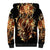 Fire Skull Sherpa Hoodie Flame SKull Ride Or Die - Wonder Print Shop