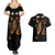 Flame Skull Couples Matching Summer Maxi Dress and Hawaiian Shirt Flame Skeleton Inside My Body - Wonder Print Shop