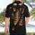 Flame Skull Hawaiian Shirt Flame Skeleton Inside My Body - Wonder Print Shop