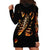 Flame Skull Hoodie Dress Flame Skeleton Inside My Body - Wonder Print Shop