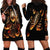 Flame Skull Hoodie Dress Flame Skeleton Inside My Body - Wonder Print Shop