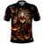 Flame Skull Polo Shirt Flame Skeleton Inside My Body - Wonder Print Shop