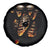 Flame Skull Spare Tire Cover Flame Skeleton Inside My Body - Wonder Print Shop