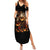 Flame Skull Summer Maxi Dress Flame Skeleton Inside My Body - Wonder Print Shop