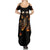 Flame Skull Summer Maxi Dress Flame Skeleton Inside My Body - Wonder Print Shop