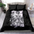 Rose Skull Bedding Set White Rose Skull Day Of The Dead - Wonder Print Shop