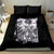 Rose Skull Bedding Set White Rose Skull Day Of The Dead - Wonder Print Shop