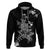 Rose Skull Hoodie White Rose Skull Day Of The Dead - Wonder Print Shop