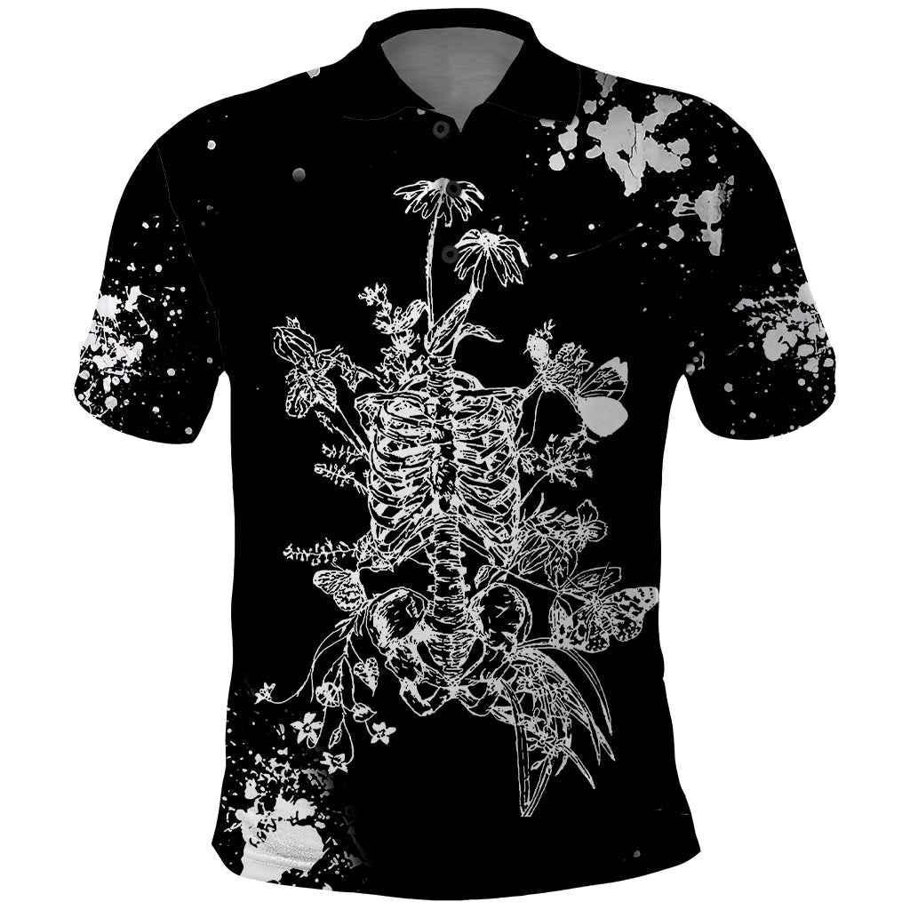 rose-skull-polo-shirt-white-rose-skull-day-of-the-dead