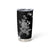 Rose Skull Tumbler Cup White Rose Skull Day Of The Dead