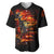 Fire Skull Baseball Jersey Dead Fire Skeleton Scream - Wonder Print Shop