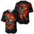 Fire Skull Baseball Jersey Dead Fire Skeleton Scream - Wonder Print Shop