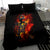 Fire Skull Bedding Set Dead Fire Skeleton Scream - Wonder Print Shop