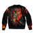 Fire Skull Bomber Jacket Dead Fire Skeleton Scream - Wonder Print Shop