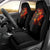 Fire Skull Car Seat Cover Dead Fire Skeleton Scream - Wonder Print Shop