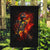 Fire Skull Garden Flag Dead Fire Skeleton Scream - Wonder Print Shop