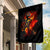 Fire Skull Garden Flag Dead Fire Skeleton Scream - Wonder Print Shop