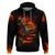 Fire Skull Hoodie Dead Fire Skeleton Scream - Wonder Print Shop