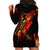 Fire Skull Hoodie Dress Dead Fire Skeleton Scream - Wonder Print Shop