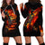 Fire Skull Hoodie Dress Dead Fire Skeleton Scream - Wonder Print Shop