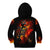 Fire Skull Kid Hoodie Dead Fire Skeleton Scream - Wonder Print Shop