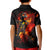 Fire Skull Kid Polo Shirt Dead Fire Skeleton Scream - Wonder Print Shop