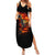 Fire Skull Summer Maxi Dress Dead Fire Skeleton Scream - Wonder Print Shop