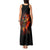 Fire Skull Tank Maxi Dress Dead Fire Skeleton Scream - Wonder Print Shop