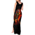 Fire Skull Tank Maxi Dress Dead Fire Skeleton Scream - Wonder Print Shop