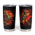 Fire Skull Tumbler Cup Dead Fire Skeleton Scream