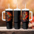 Fire Skull Tumbler With Handle Dead Fire Skeleton Scream