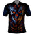 Devil Skull Polo Shirt Devil Face Scream - Wonder Print Shop