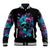 Wings Skull Baseball Jacket Want To Be Karma Fairy Rose Skull - Wonder Print Shop