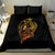 Tattoo Skull Bedding Set Golden Skull Face Tattoo - Wonder Print Shop