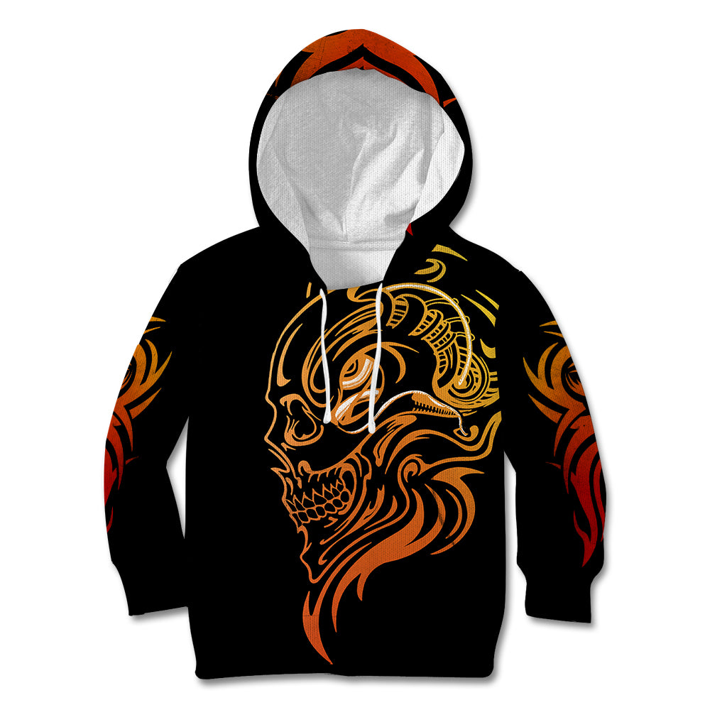 Tattoo Skull Kid Hoodie Golden Skull Face Tattoo - Wonder Print Shop