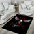 Wings Rose Skull Area Rug Romantic Rose Skull Wings - Wonder Print Shop