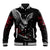 Wings Rose Skull Baseball Jacket Romantic Rose Skull Wings - Wonder Print Shop