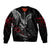 Wings Rose Skull Bomber Jacket Romantic Rose Skull Wings - Wonder Print Shop