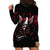 Wings Rose Skull Hoodie Dress Romantic Rose Skull Wings - Wonder Print Shop